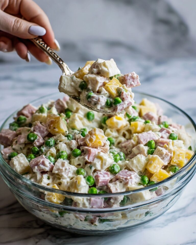 Southern Pea Salad with Ham, Bacon, and Cheddar Recipe
