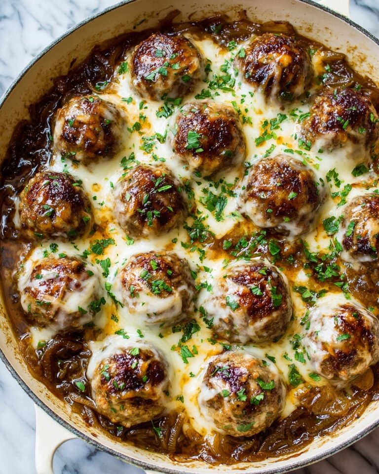 French Onion Chicken Meatballs Recipe