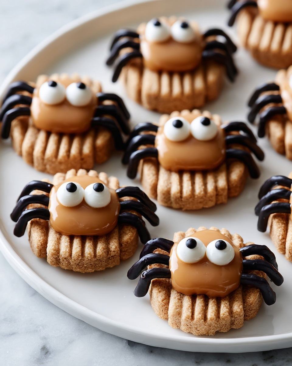 Peanut Butter Spider Cookies Recipe - Recipe Image