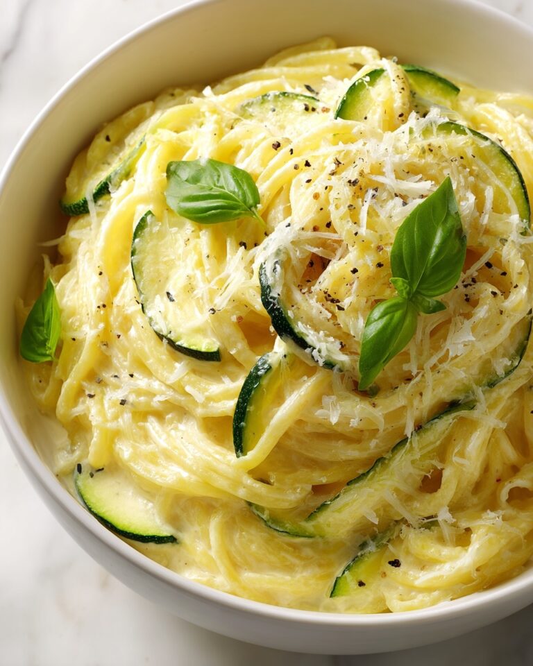 Lemon Basil Zucchini Pasta Alfredo Recipe