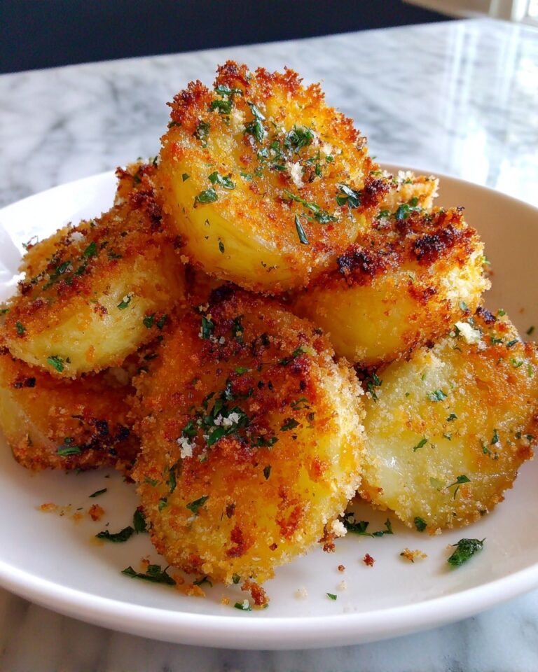 Crispy Garlic Parmesan Crusted Potatoes Recipe