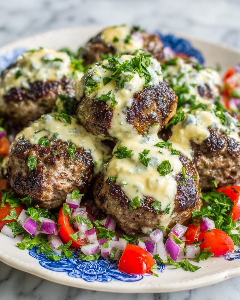 Spicy Beef Armenian Kefta with Tahini and Tzatziki Recipe