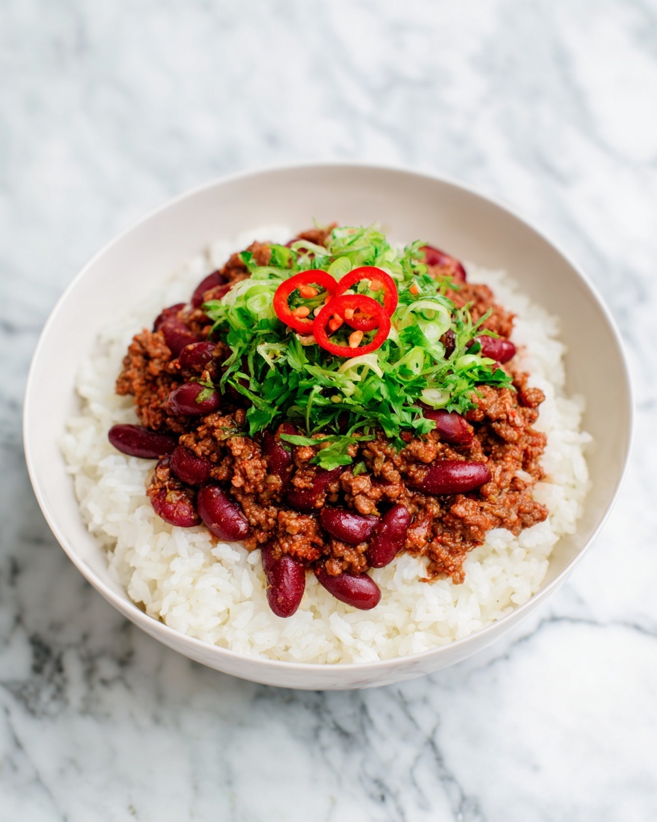Easy Chili Beans and Rice Recipe - Recipe Image