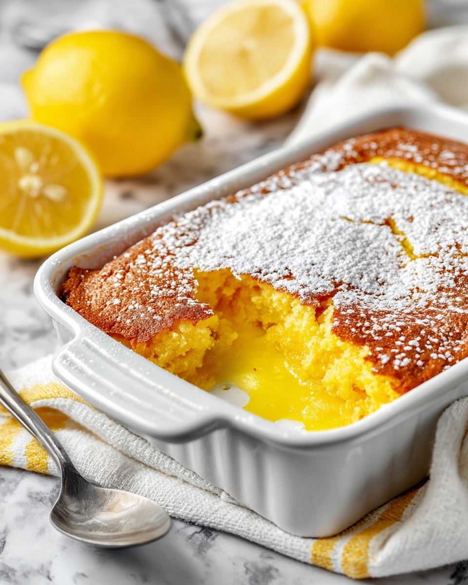 Magic Lemon Cobbler Recipe - Recipe Image