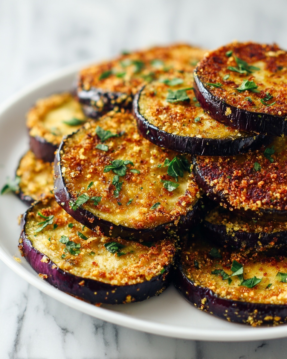 Crispy Parmesan Air Fryer Eggplant Recipe - Recipe Image