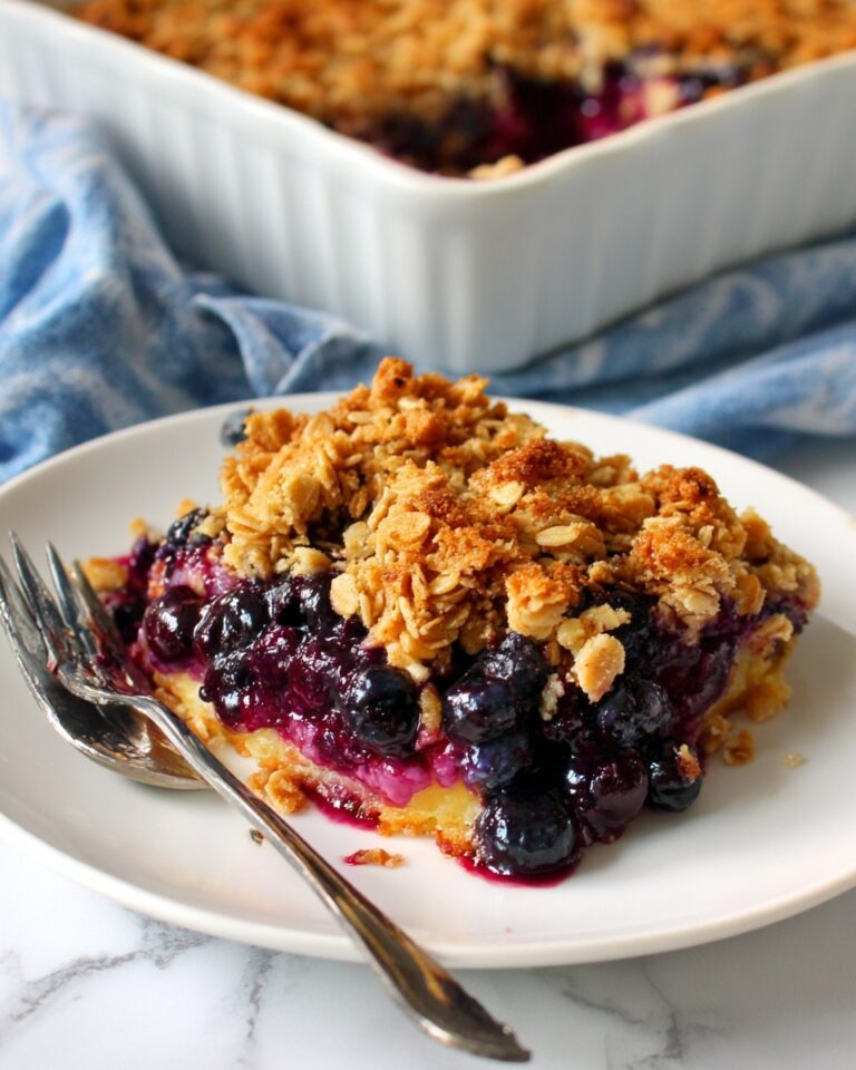 Overnight Blueberry Baked Oatmeal Crisp Recipe