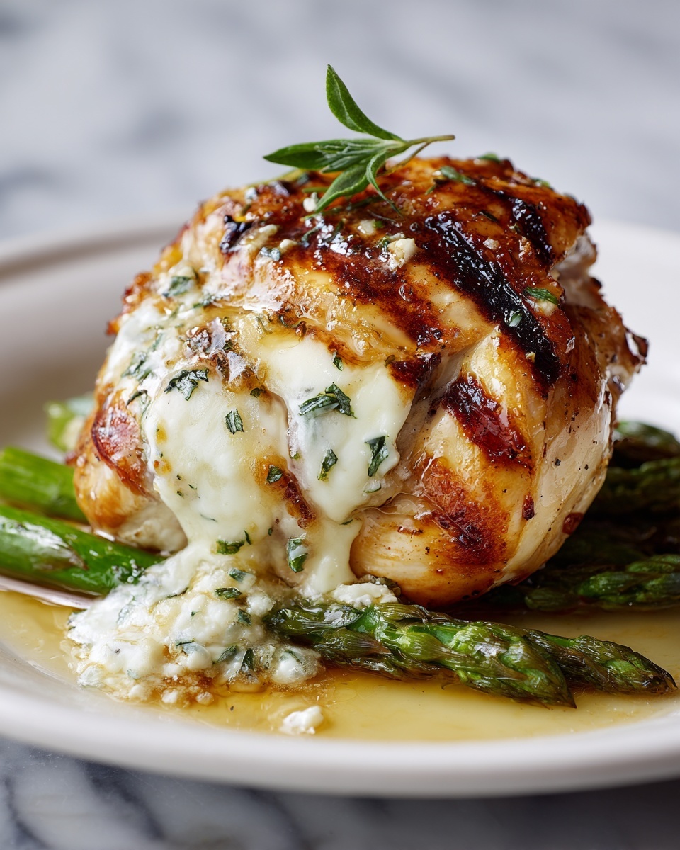 Honey Mustard Chicken with Roasted Asparagus and Cheese Recipe - Recipe Image