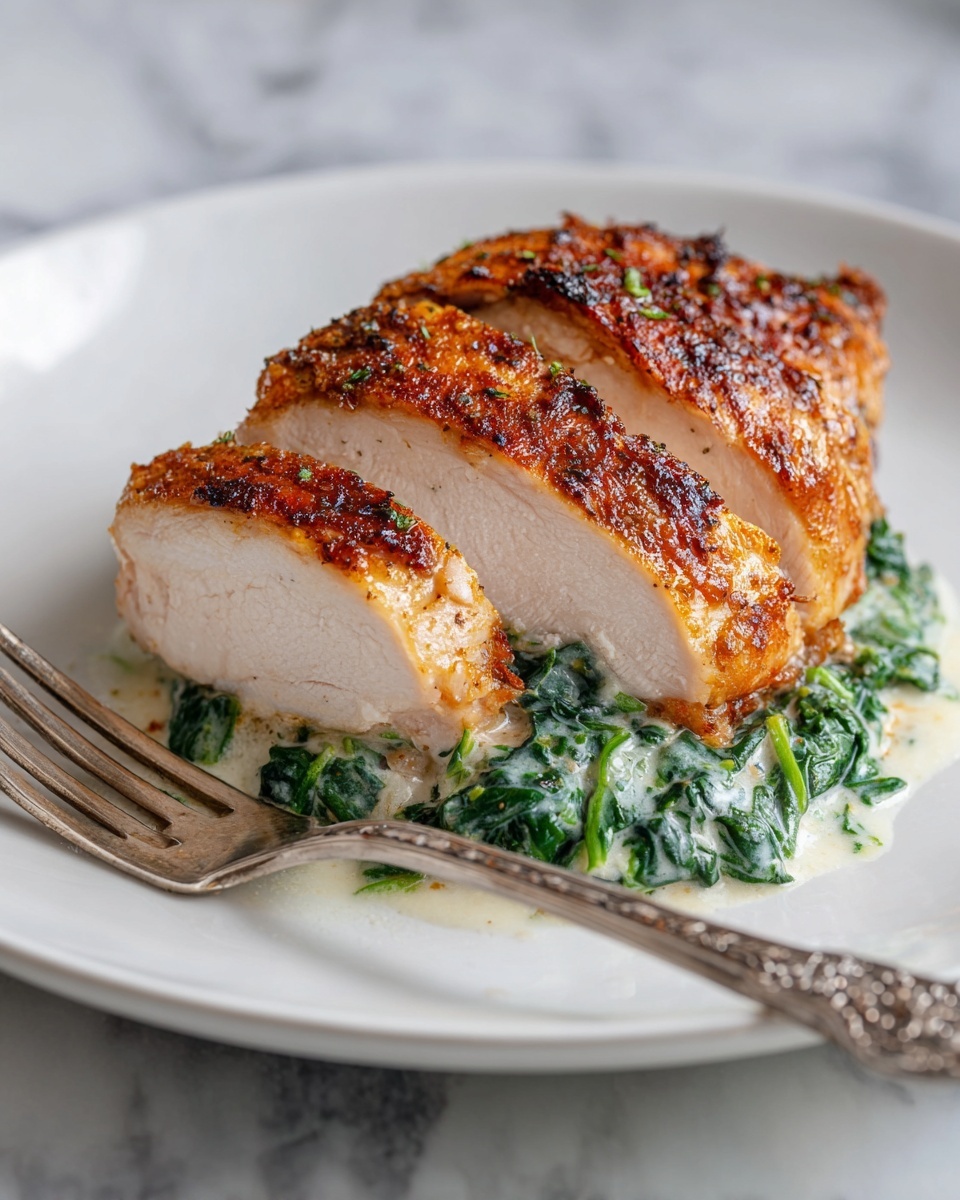 Spinach Stuffed Chicken Breast Recipe - Recipe Image