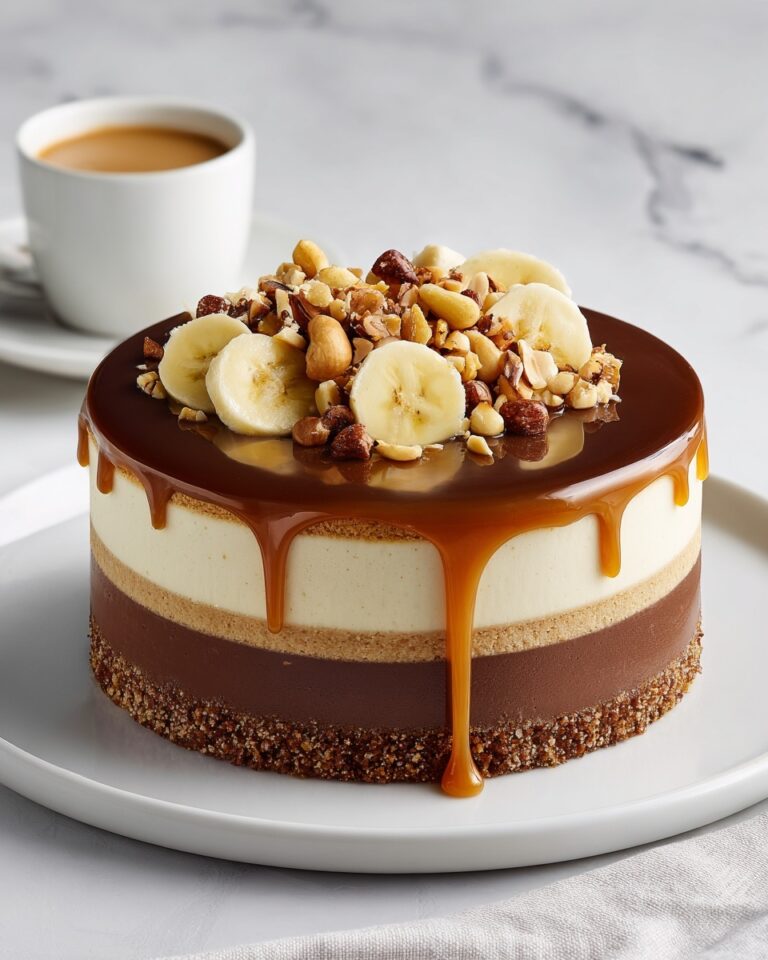 Banana Caramel Nut Cheesecake Recipe