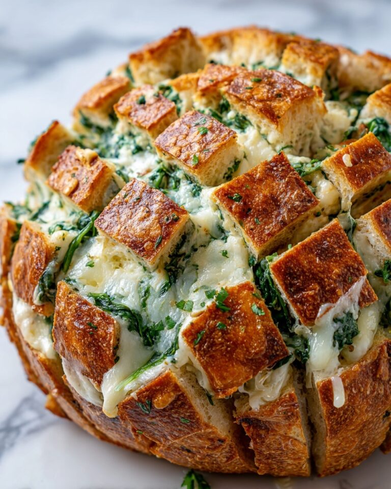 Spinach Artichoke Dip Bread Boat Recipe