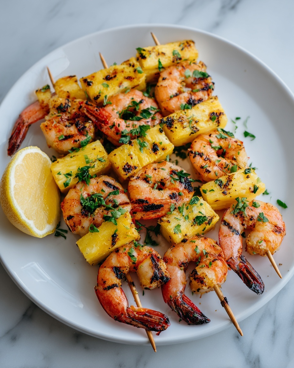 Grilled Shrimp Pineapple Skewers Recipe - Recipe Image