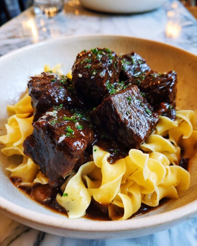 Crockpot Beef Tips & Noodles Recipe