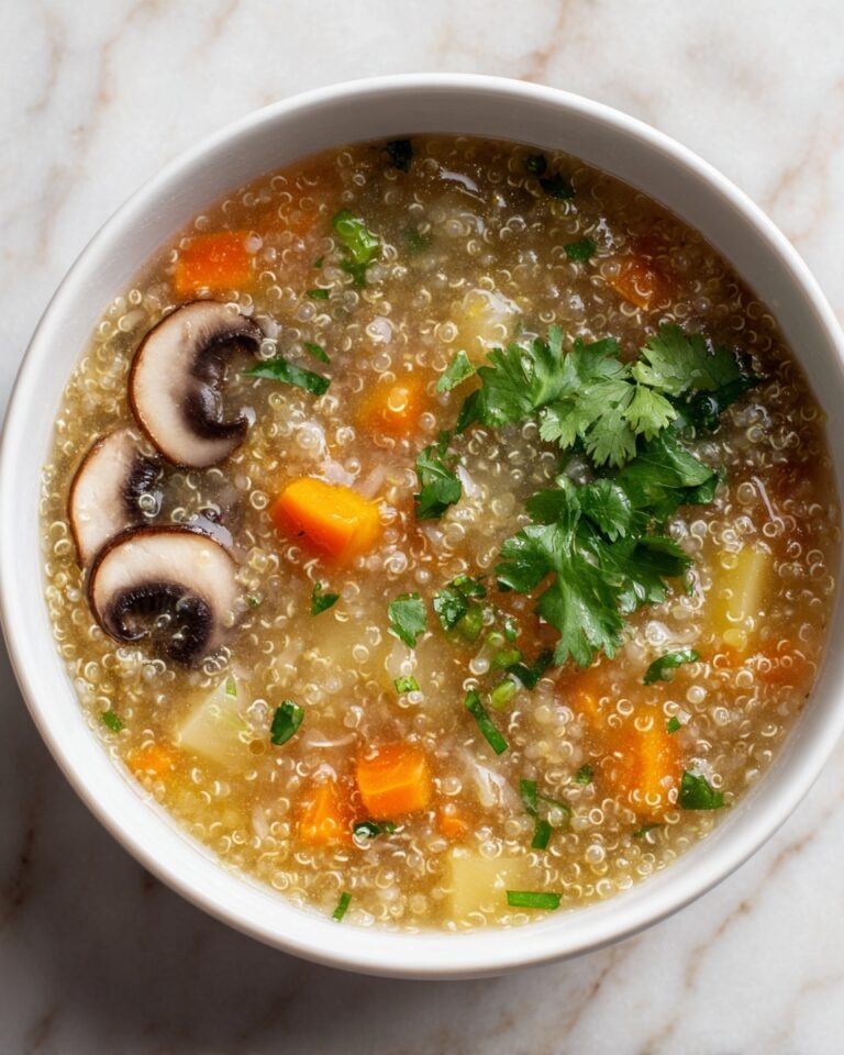 Hearty Mushroom Quinoa Soup Recipe