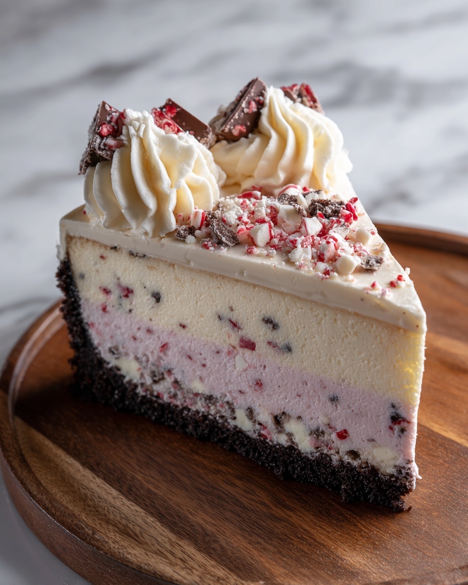 No-Bake Peppermint Cheesecake Recipe - Recipe Image