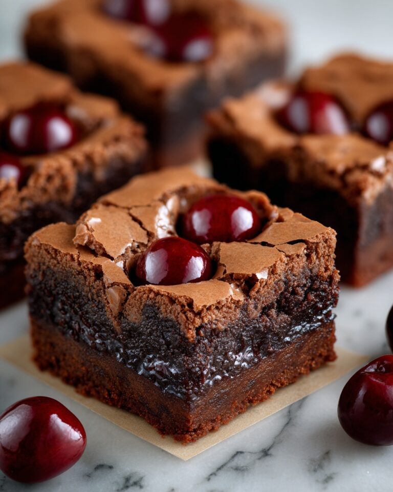 Roasted Chocolate Cherry Brownies Recipe