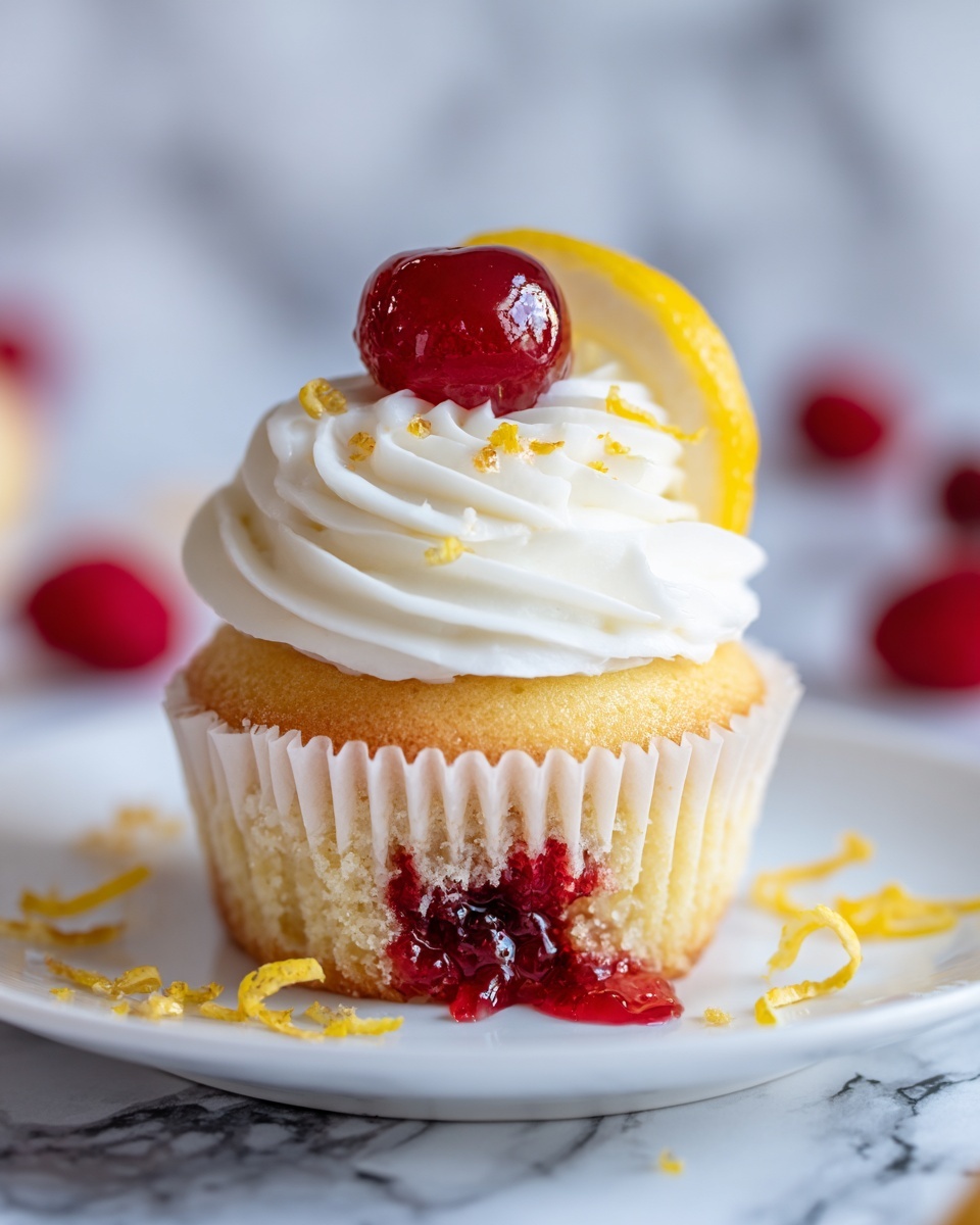 Raspberry Lemon Heaven Cupcakes Recipe - Recipe Image