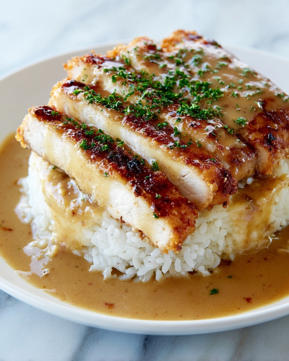 Smothered Chicken and Rice Recipe - Recipe Image