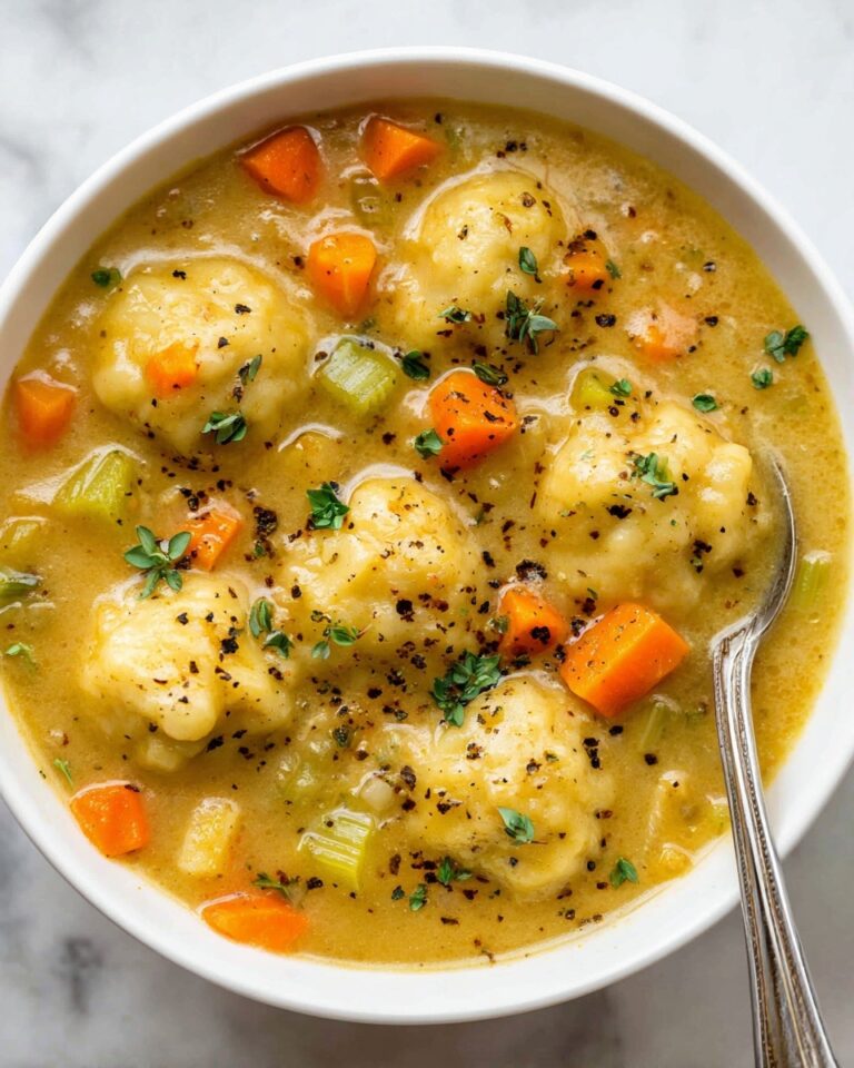 Creamy Chicken Stew with Fluffy Dumplings Recipe