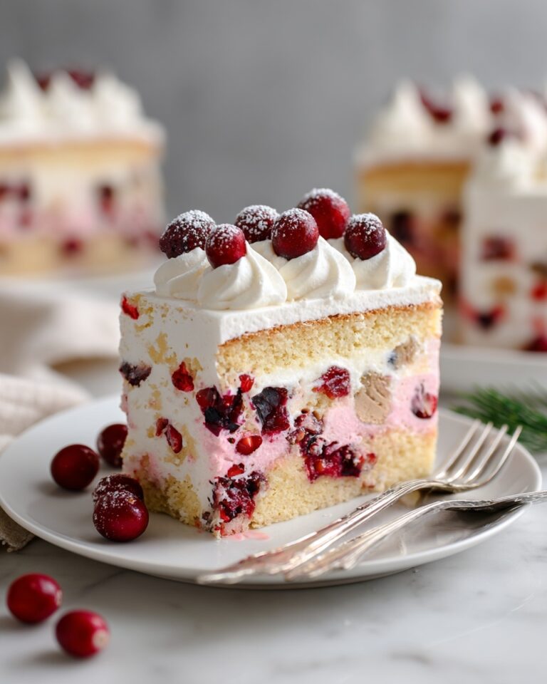 Christmas Cranberry Poke Cake Recipe