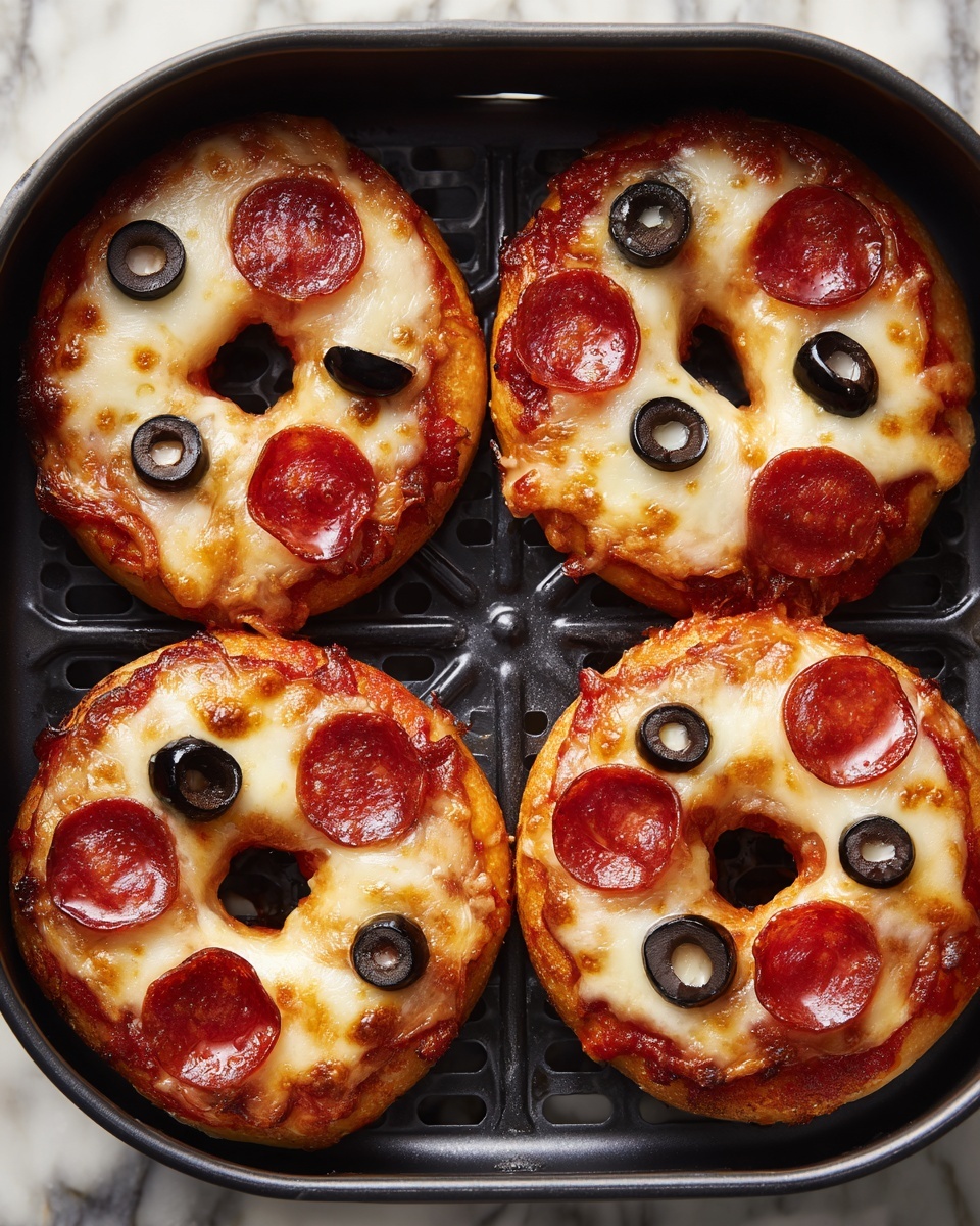 Air Fryer Pizza Bagels Recipe - Recipe Image