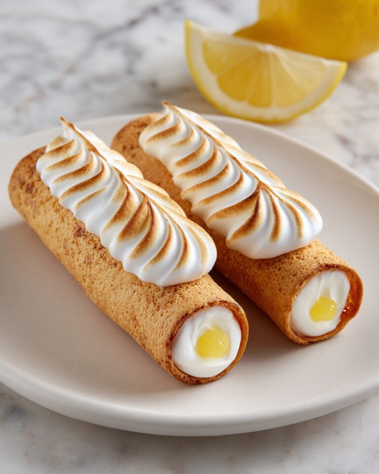 Zesty Lemon Meringue Pie Cannolis Recipe