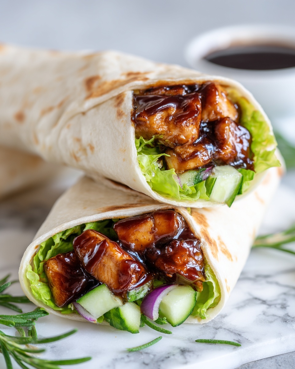 Hawaiian BBQ Chicken Wraps Recipe - Recipe Image
