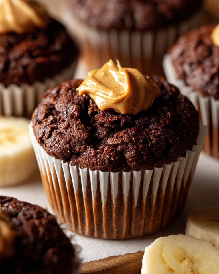 Chocolate Peanut Butter Banana Muffins Recipe