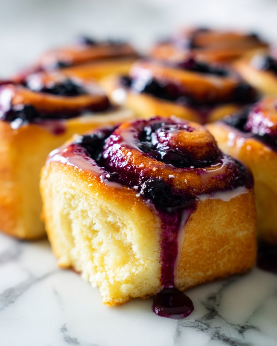 Blueberry Cheesecake Swirl Rolls Recipe - Recipe Image