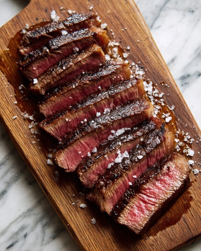 Grilled Balsamic and Garlic Flank Steak Recipe