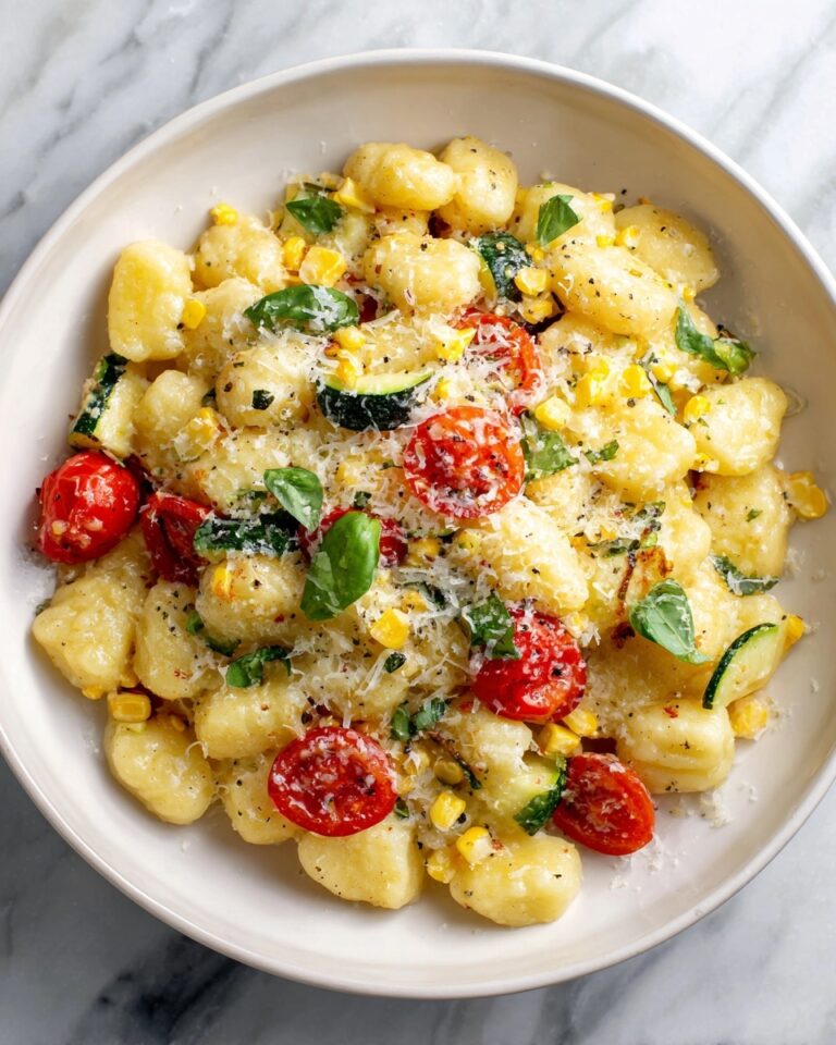 Summer Cavatelli with Corn, Tomatoes, and Zucchini Recipe