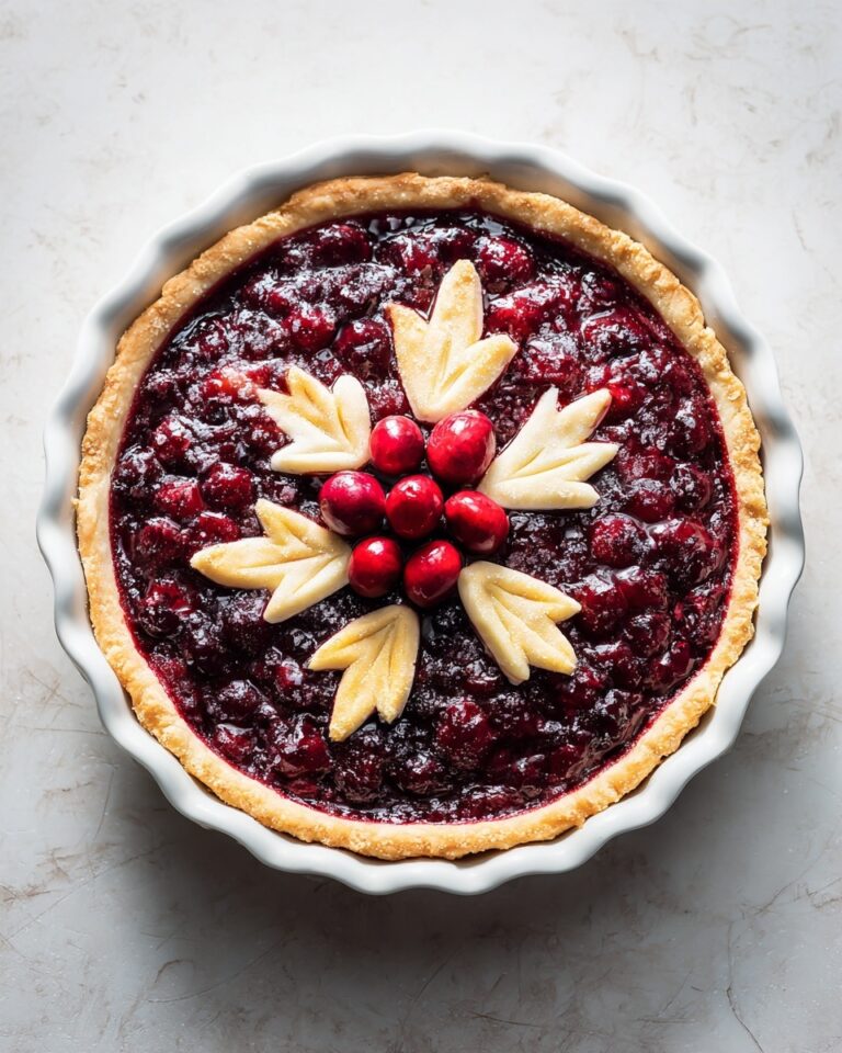 Cranberry Orange Custard Pie Recipe