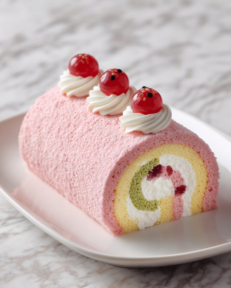 Japanese Cotton Candy Swiss Cake Roll Recipe