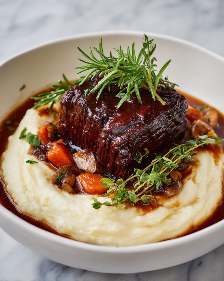 Braised Short Ribs with Red Wine and Fresh Herbs Recipe