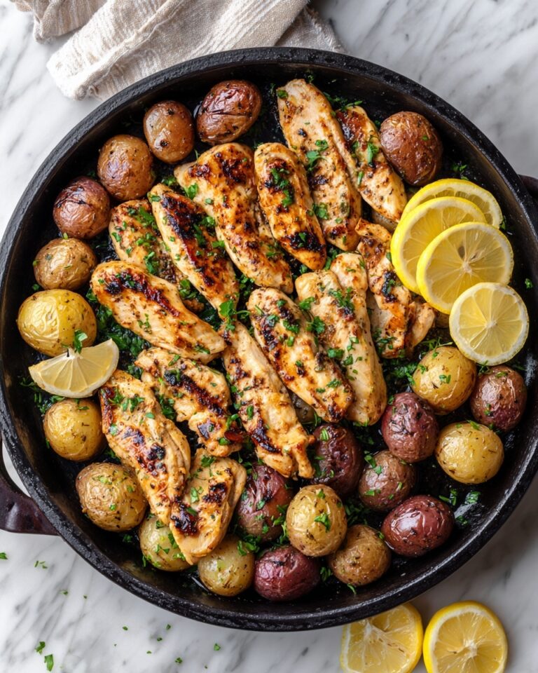 Chicken and Potato Skillet with Honey Soy Marinade Recipe