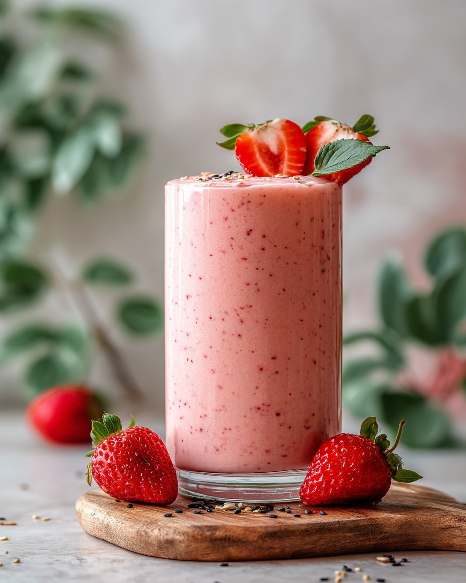 Fat Burning Strawberry Smoothie Recipe - Recipe Image