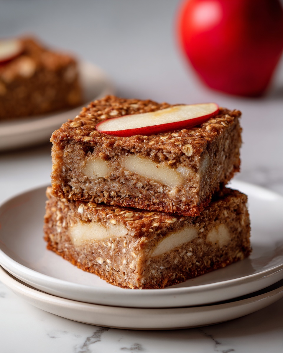Healthy Breakfast Oatmeal Apple Cake Recipe - Recipe Image