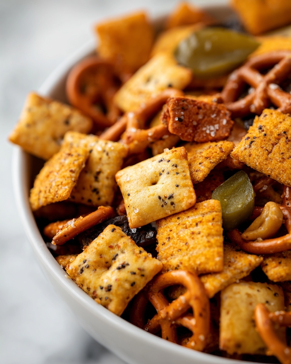 Dill Pickle Chex Mix Recipe - Recipe Image