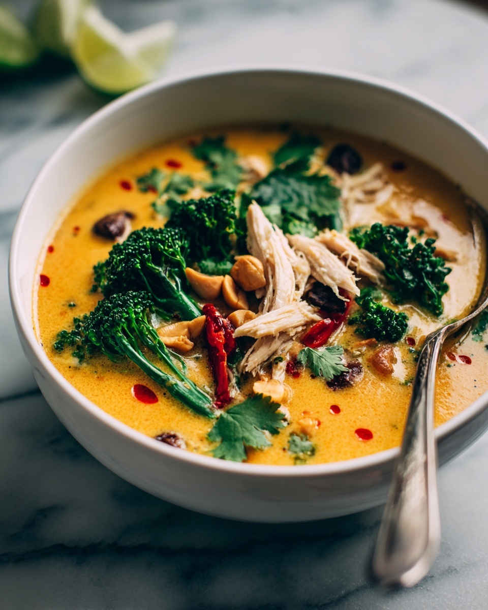 Slow Cooker Thai Coconut Chicken Soup Recipe - Recipe Image