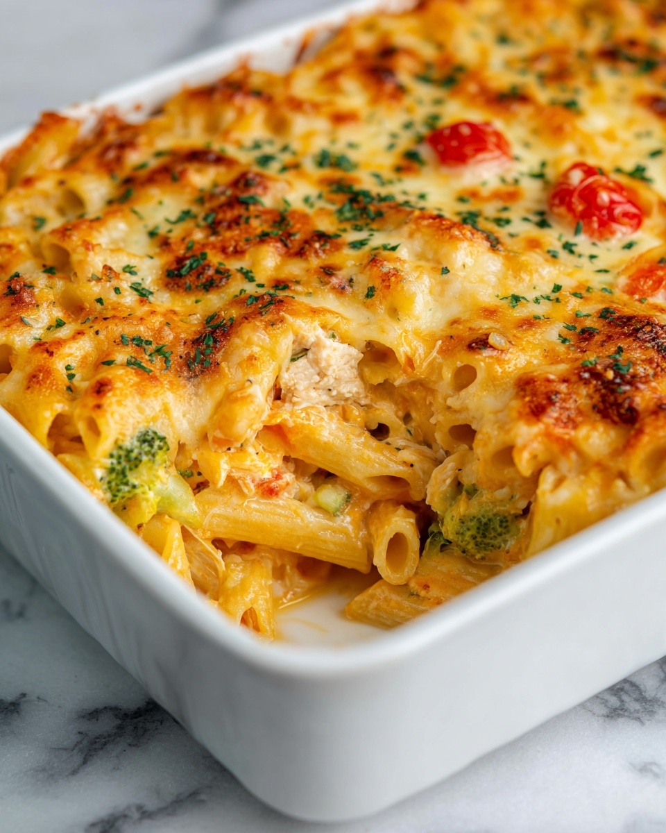 Cajun Cream Cheese Chicken Pasta Bake Recipe - Recipe Image