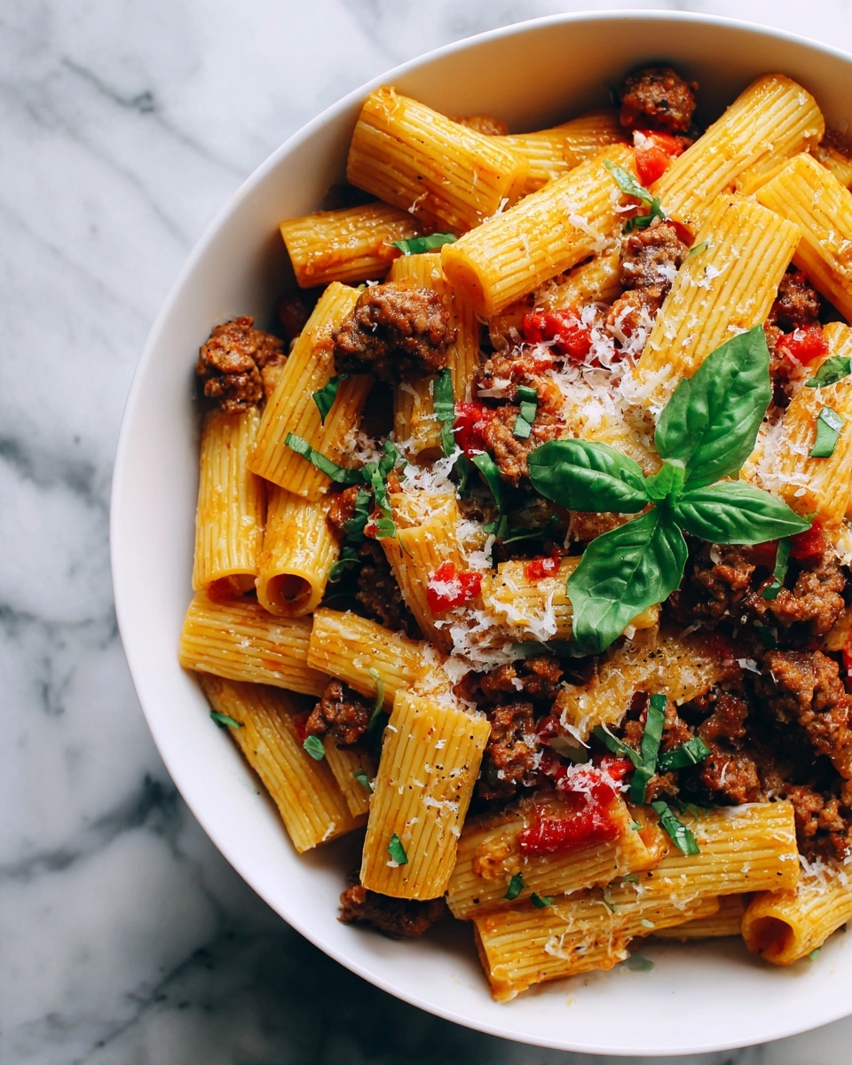 Creamy Italian Sausage Pasta Recipe - Recipe Image