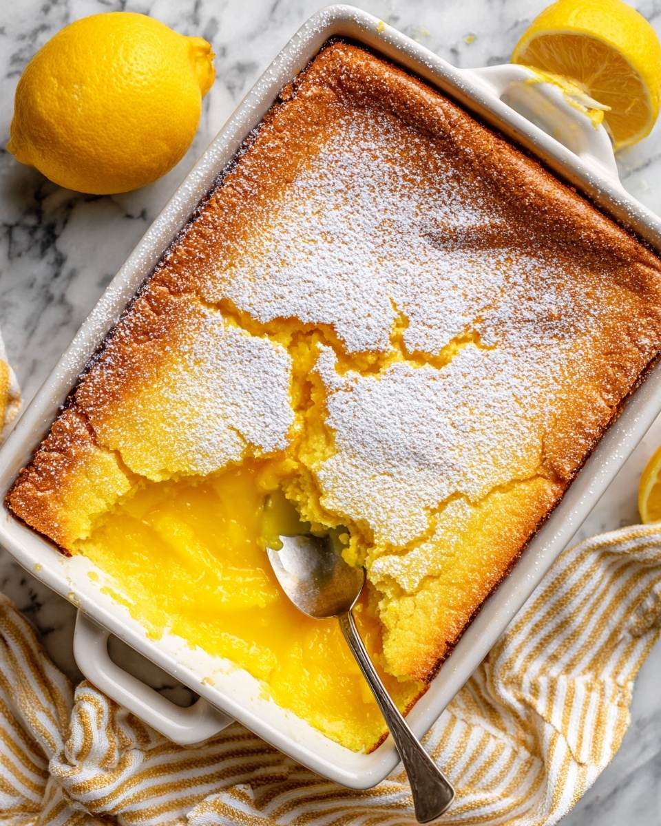 Magic Lemon Cobbler Recipe - Recipe Image