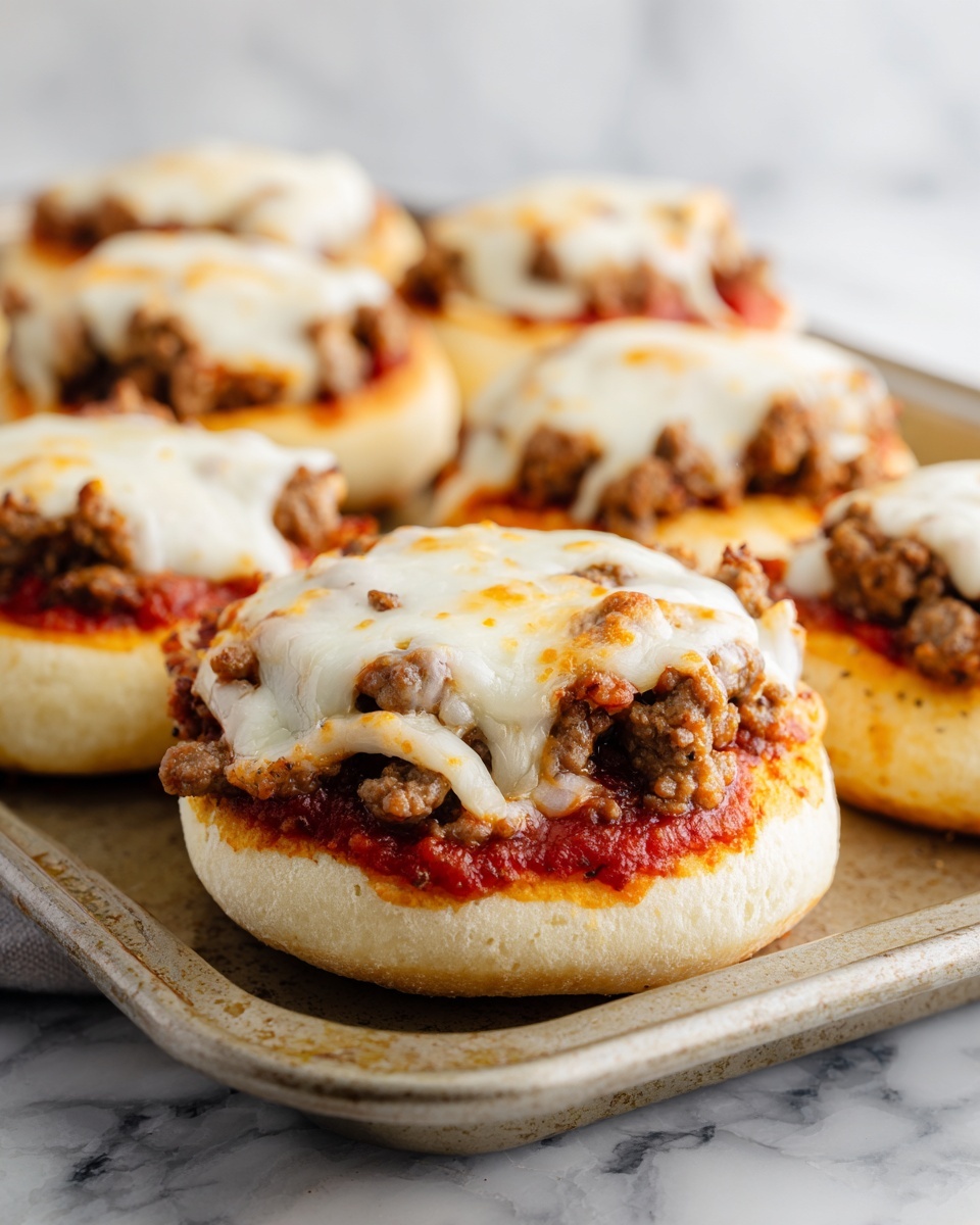 Old School Pizza Burgers Recipe - Recipe Image