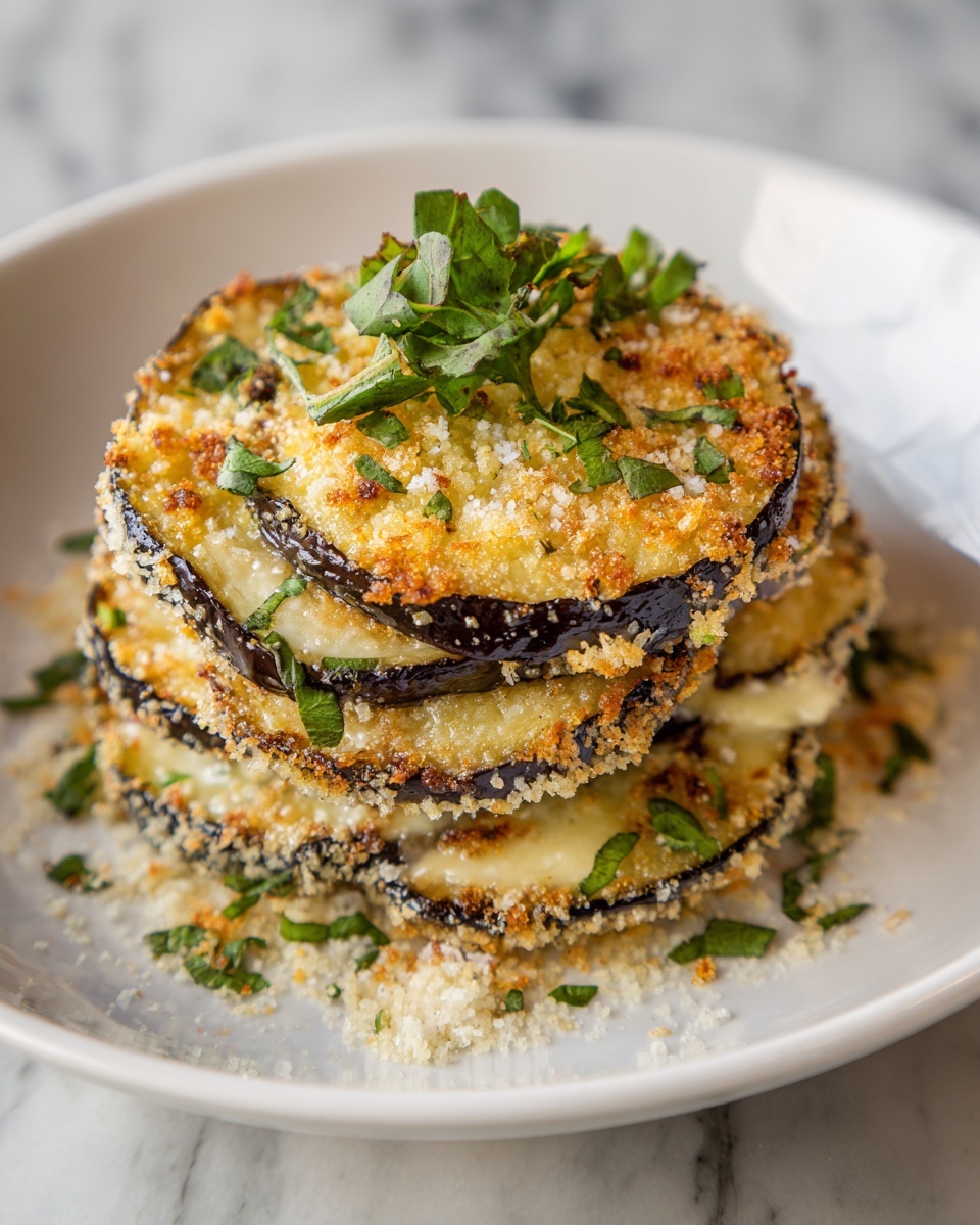 Crispy Parmesan Air Fryer Eggplant Recipe - Recipe Image