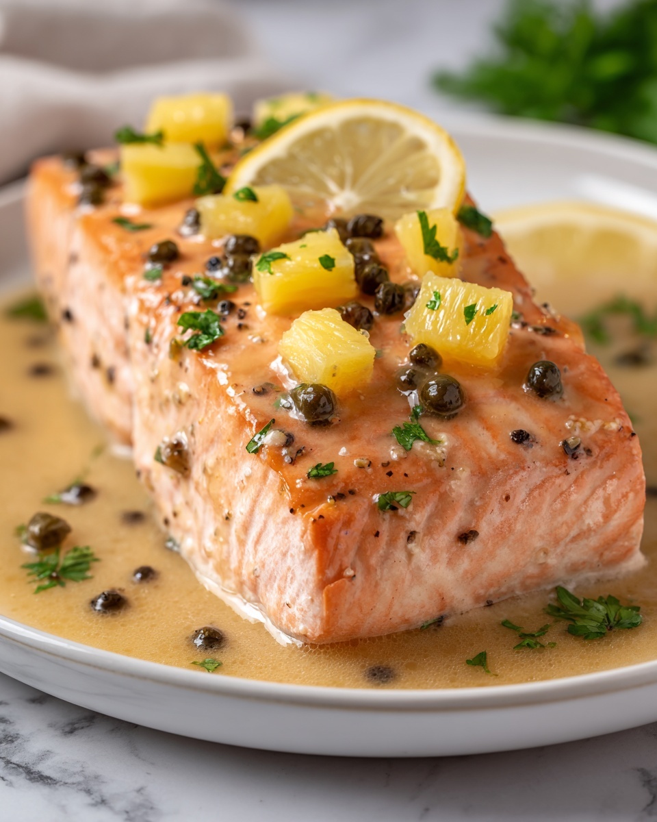 Honey Pineapple Salmon Recipe - Recipe Image