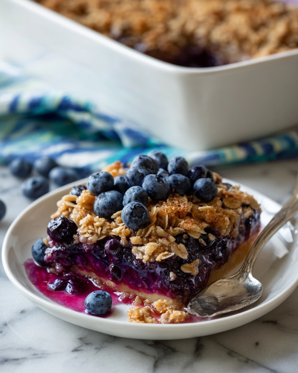 Overnight Blueberry Baked Oatmeal Crisp Recipe - Recipe Image