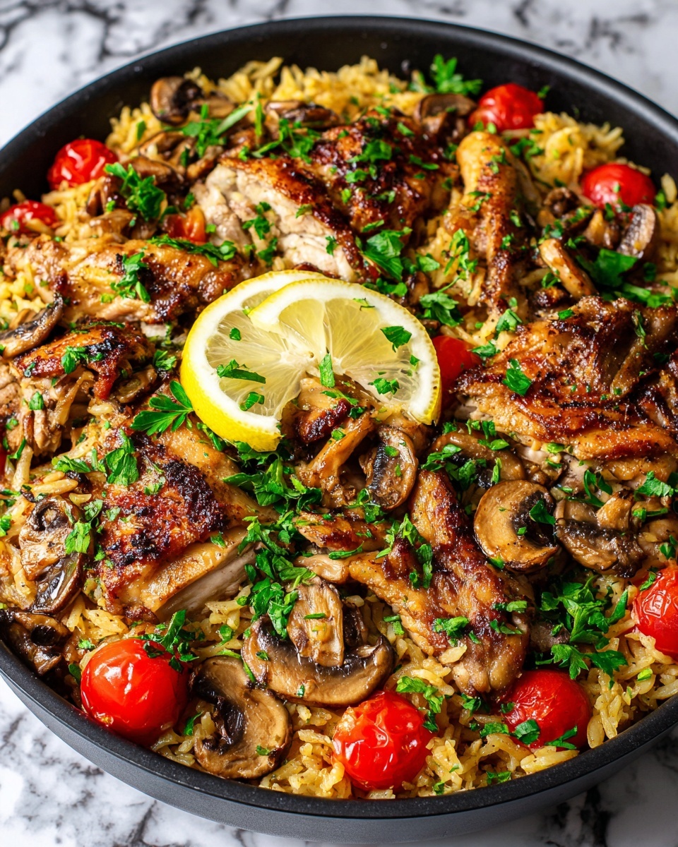 Greek Chicken and Lemon Rice Recipe - Recipe Image