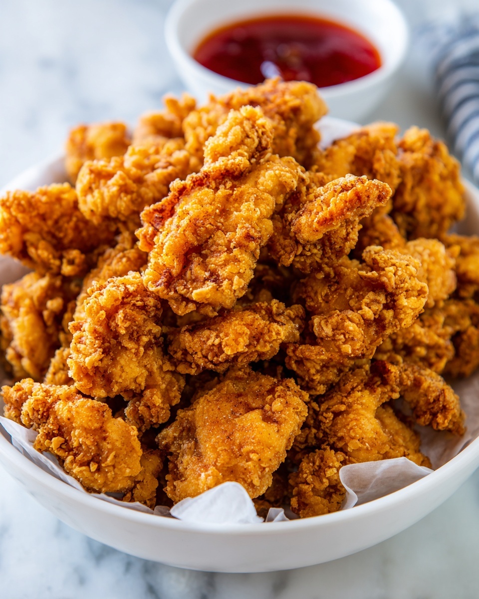 Crispy Panko Popcorn Chicken Recipe - Recipe Image