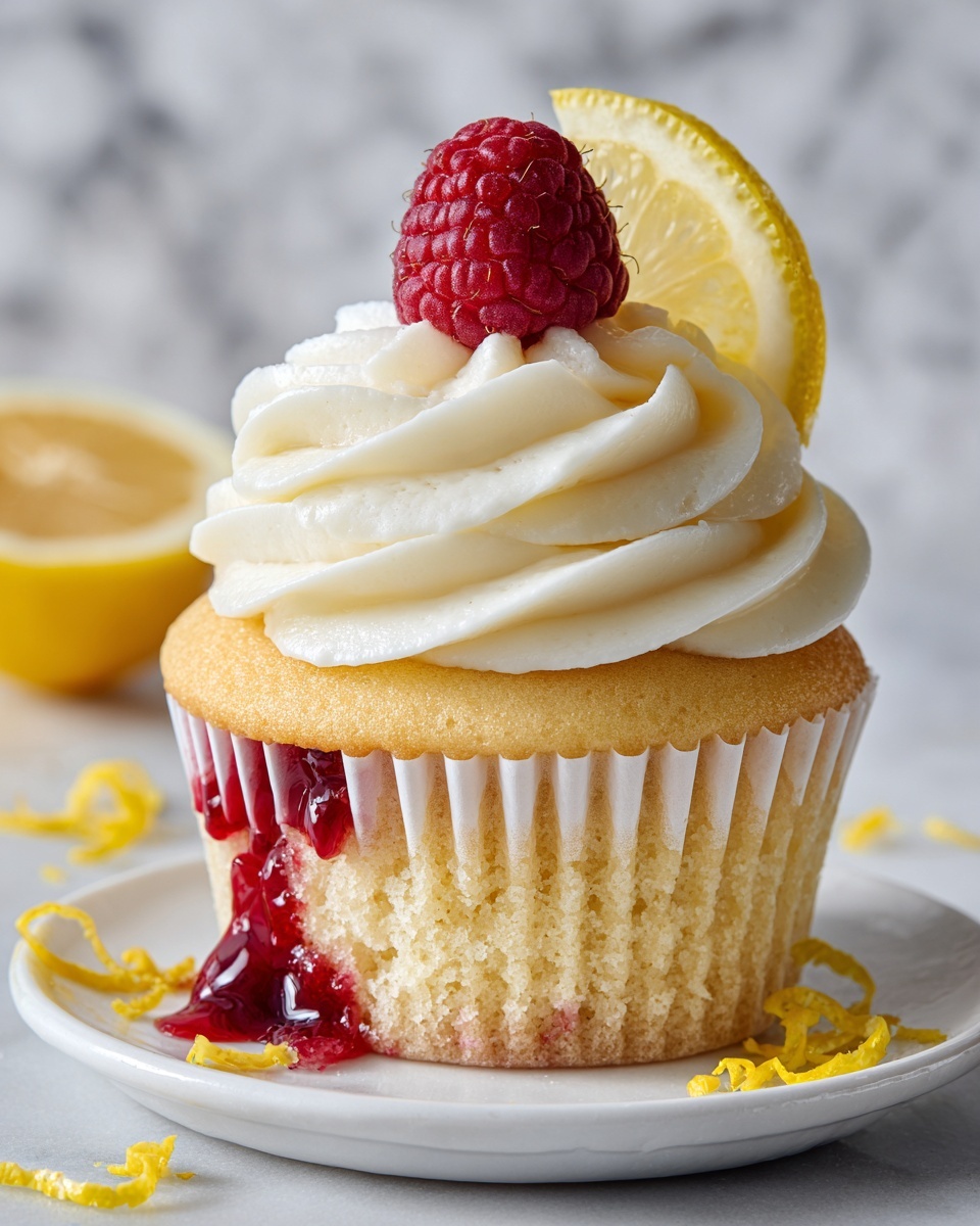 Raspberry Lemon Heaven Cupcakes Recipe - Recipe Image