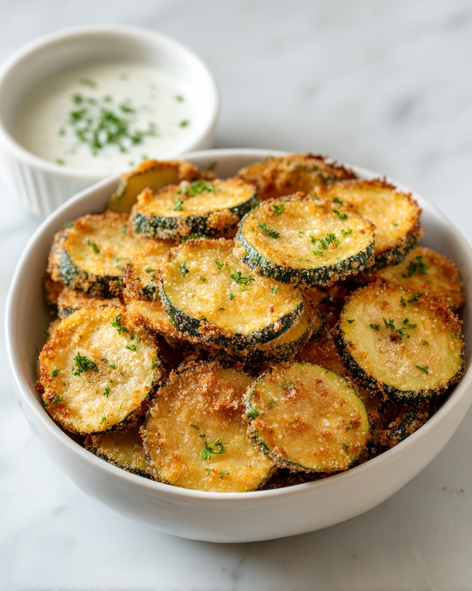 Fried Sliced Mushrooms with Creamy Ranch Dipping Sauce Recipe - Recipe Image