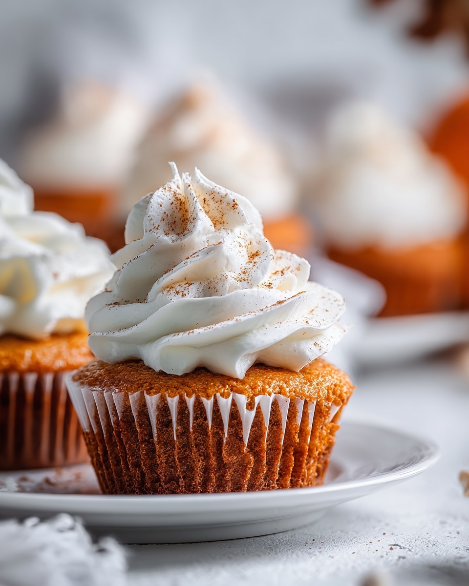 Pumpkin Pie Cupcakes Recipe - Recipe Image